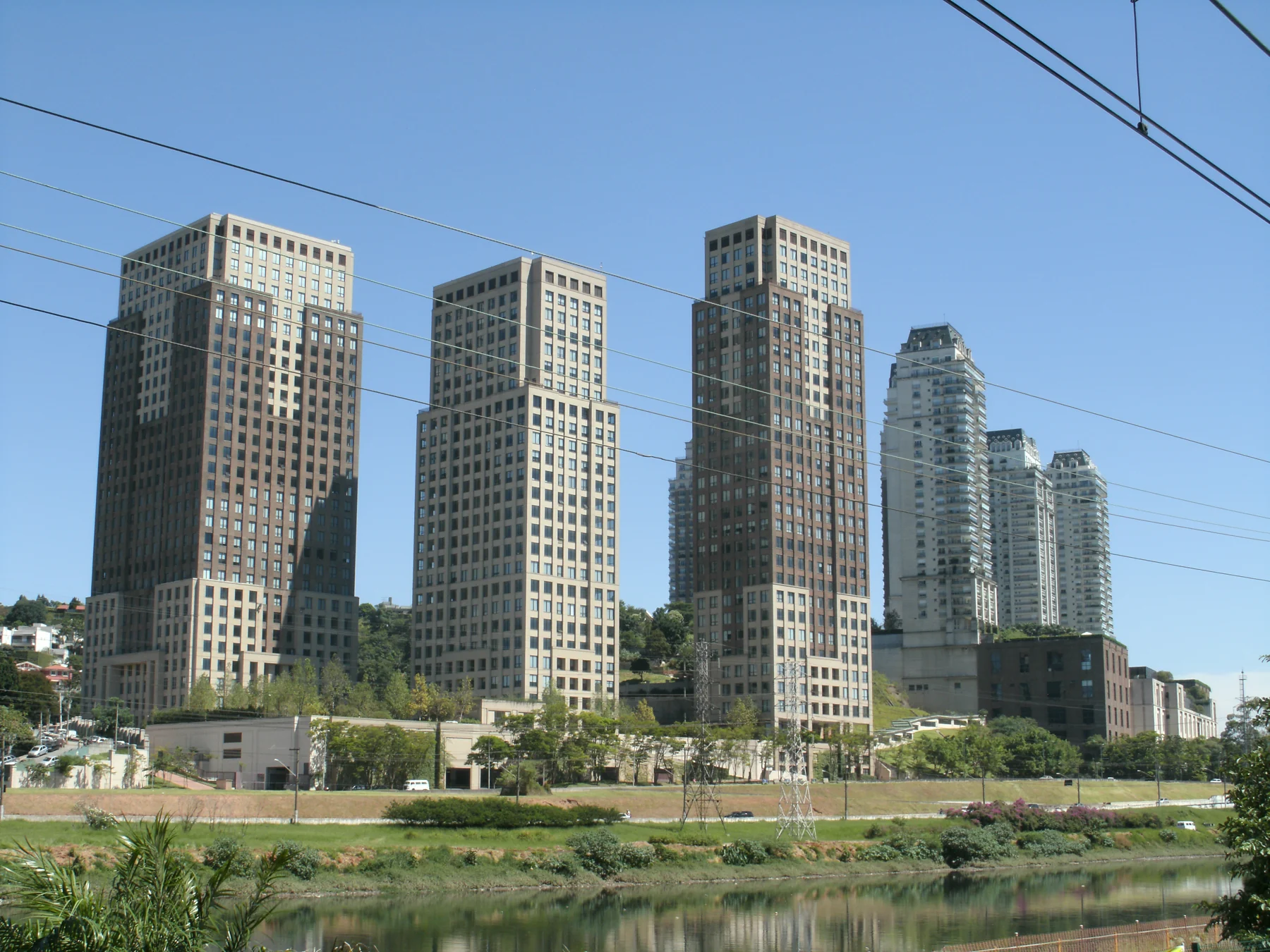 Vista do Cidade Jardim Corporate Center, complexo onde está localizada a sede da GoVerde em São Paulo