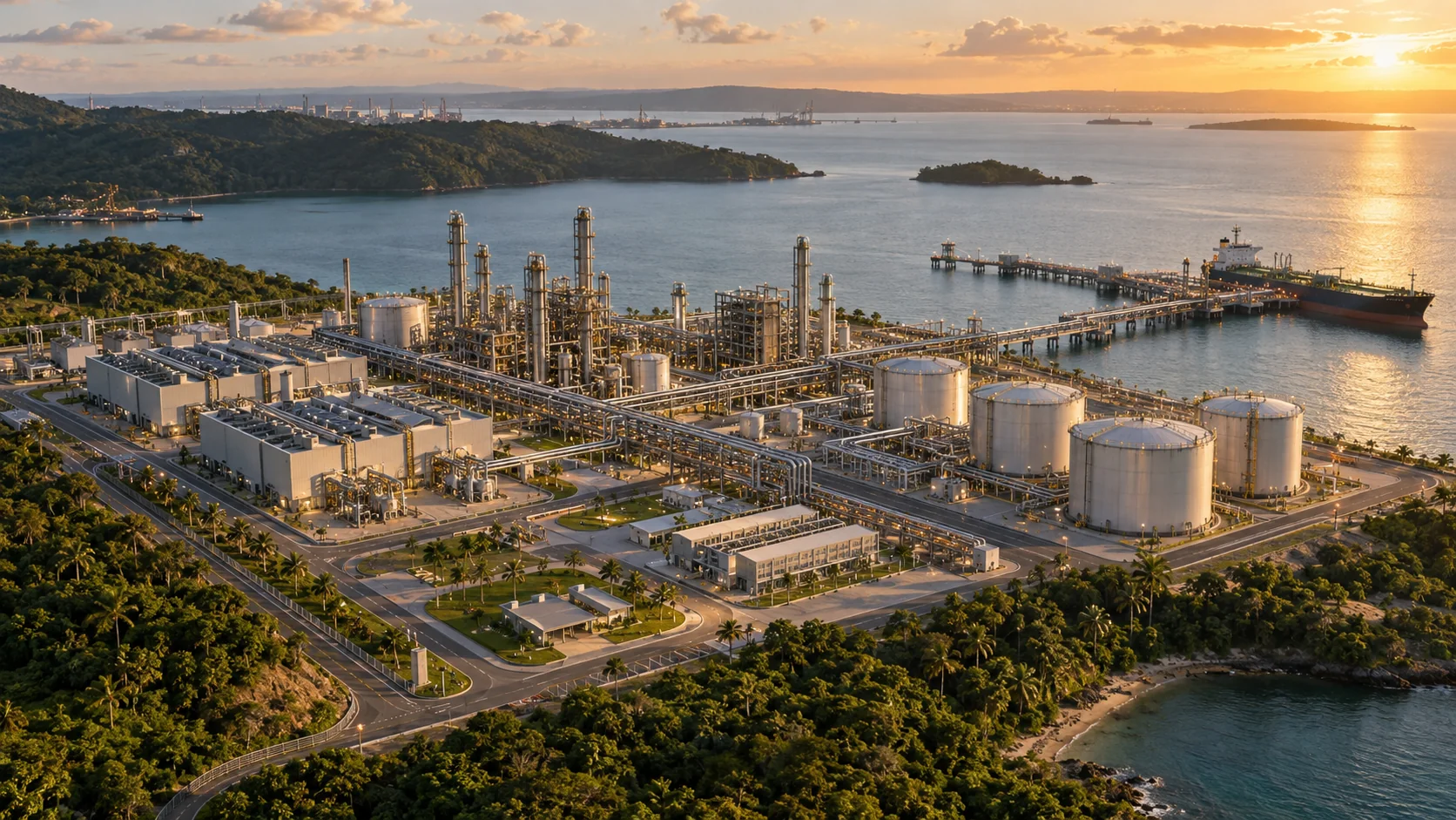 Perspectiva conceitual de uma planta de e-metanol em Aratu